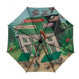 Starbucks Taiwan 25th Anniversary Exclusive 2023 Collection Umbrella 